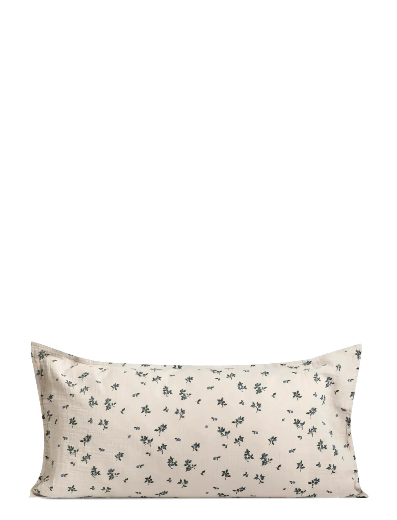 Garbo&Friends Muslin Pillowcase XL, 50x90 cm, Blueberry - Garbo&Friends - BLUEBERRY / cream