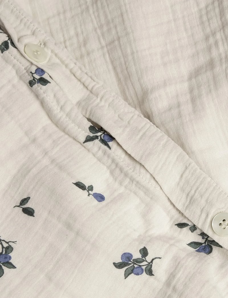 Garbo&Friends - Muslin Bed Set Junior, 100x130/ 35x55 cm, Jardim - bettwäsche-set - blueberry - 2