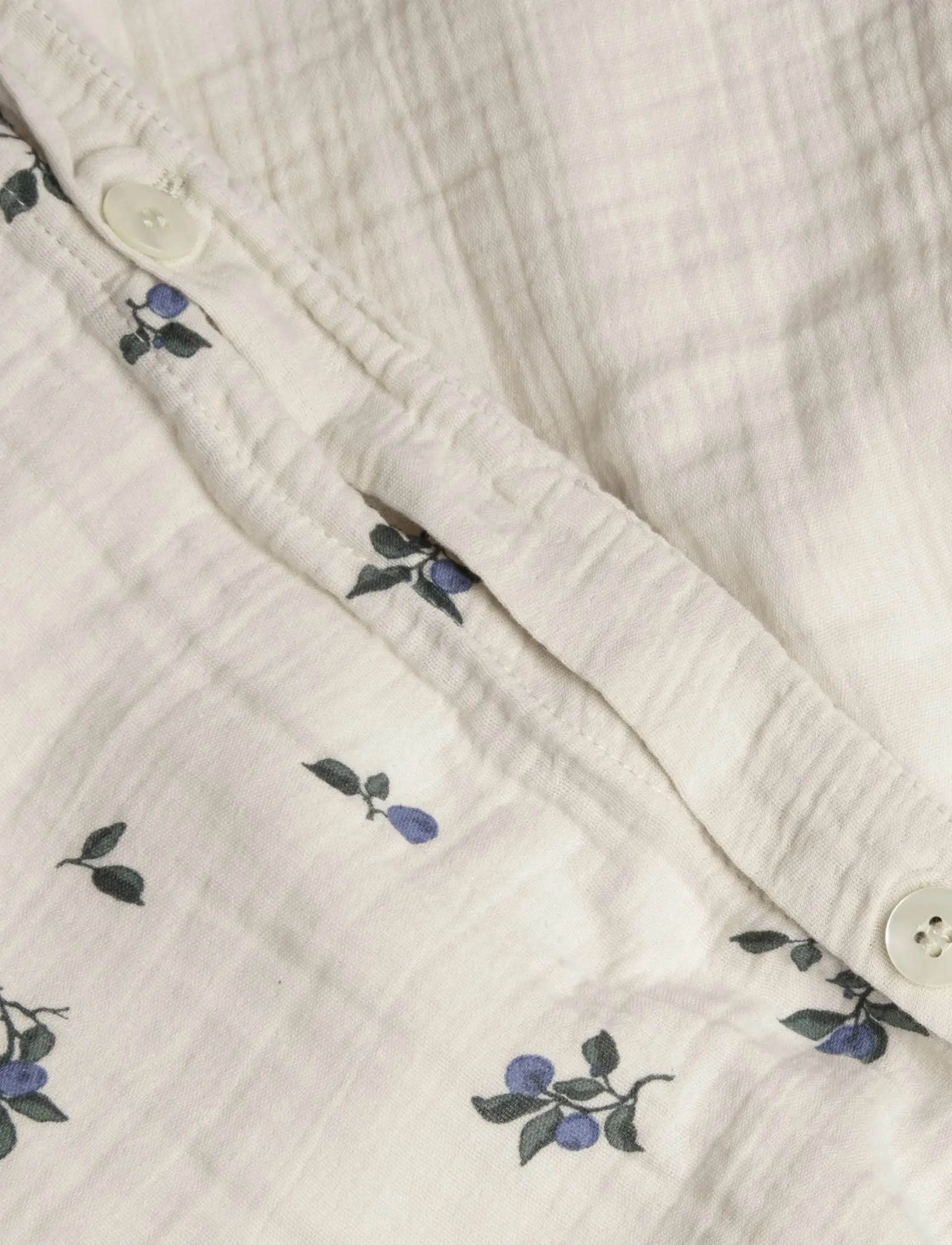 Garbo&Friends - Muslin Bed Set Junior, 100x140/ 40x45 cm, Blueberry - sengesæt - blueberry - 2