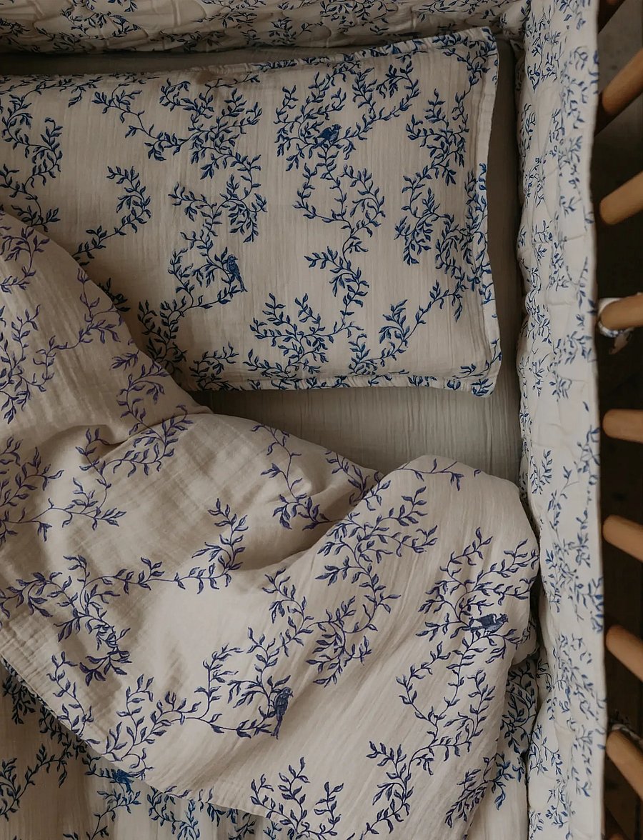 Garbo&Friends - Muslin Bed Set Junior, 100x130/ 35x55 cm, Jardim - bettwäsche-set - jardim - 0