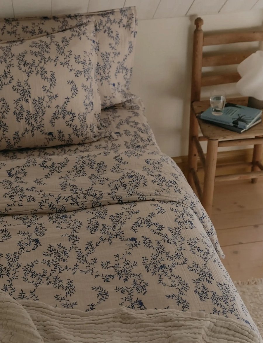 Garbo&Friends - Muslin Bed Set Junior, 100x130/ 35x55 cm, Jardim - bettwäsche-set - jardim - 2