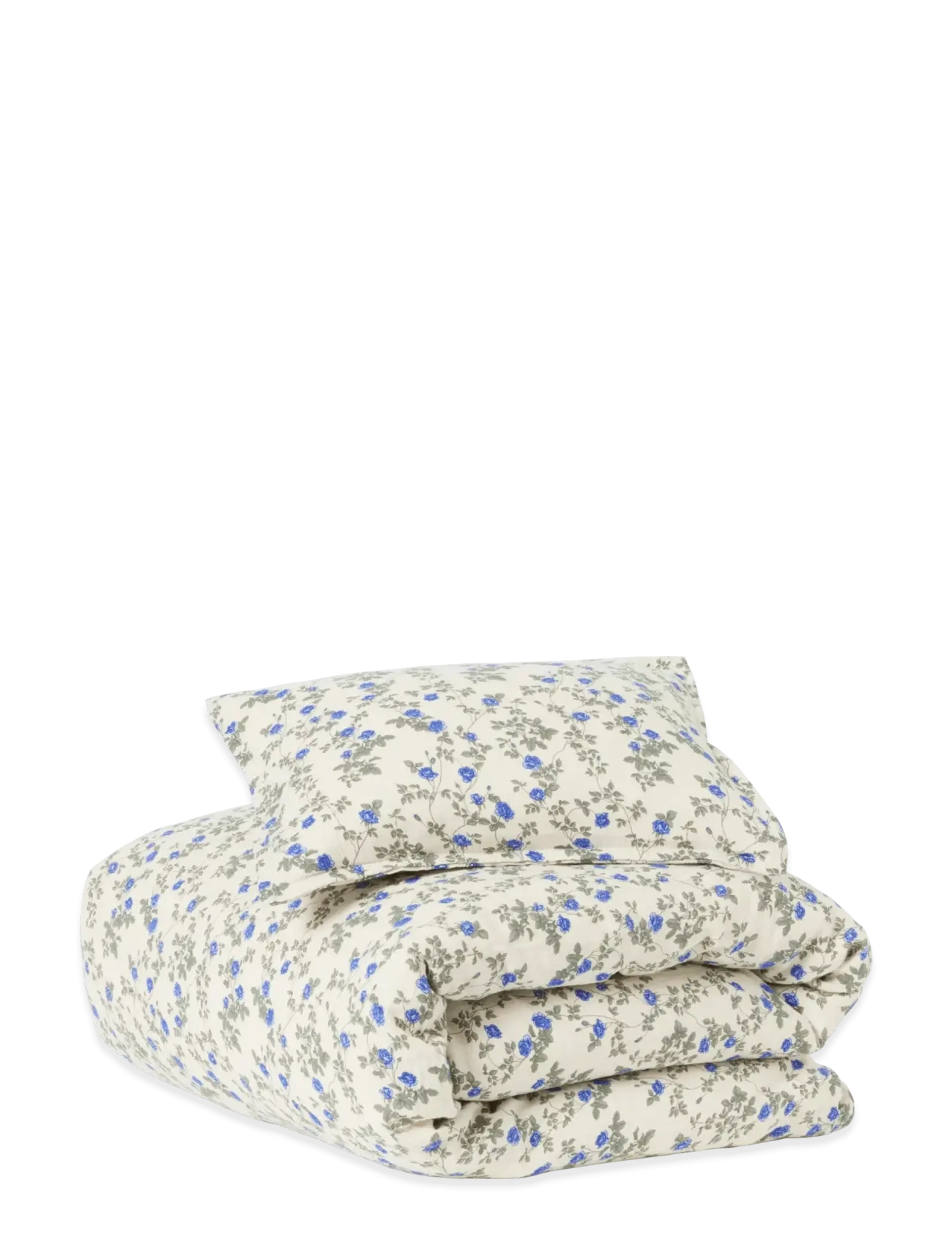 Garbo&Friends Muslin Bed Set Junior, 100X130/ 35X55 Cm, Dainty, Bed Sæt, Blå, Str: 100X140/40X60CM