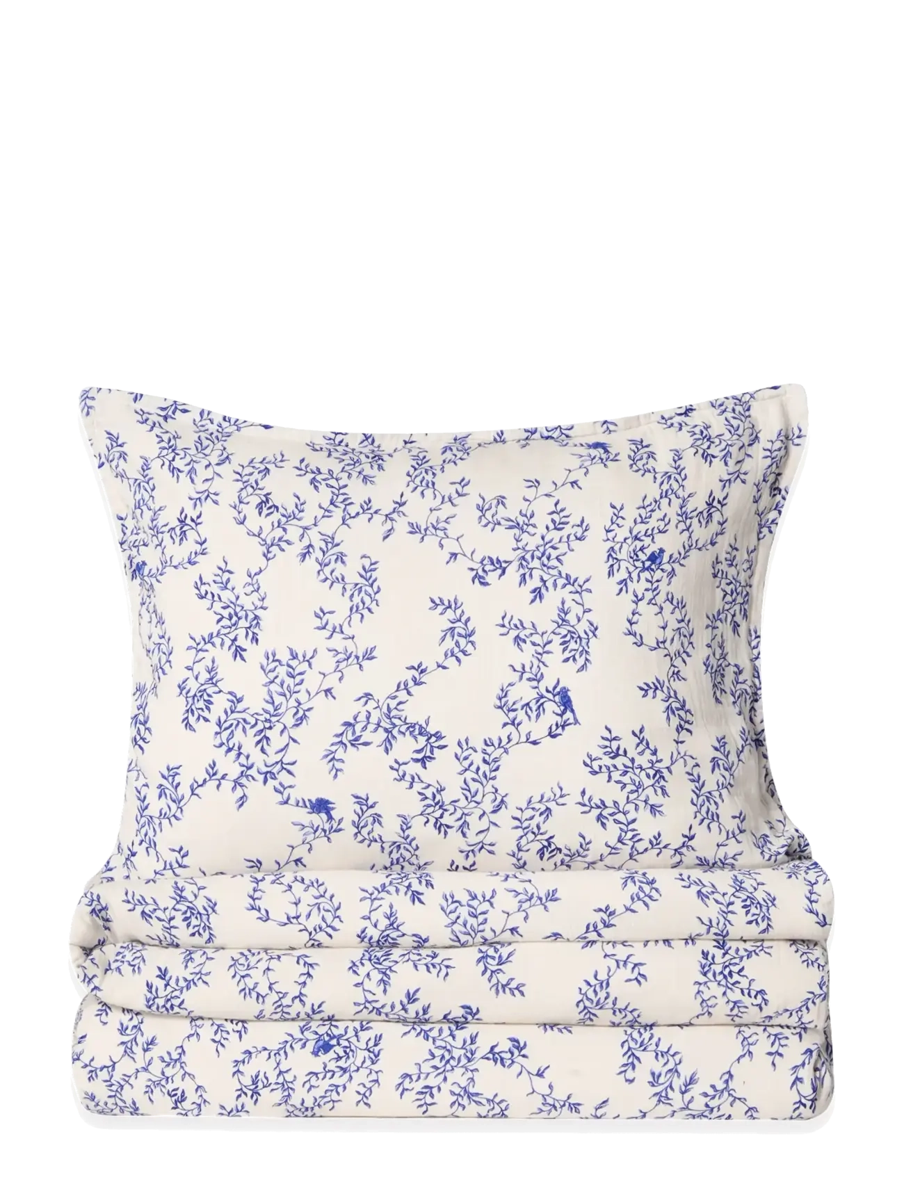 Garbo&Friends Muslin Bed Set Single, 140x200/ 50x75 cm, Plumbago - Garbo&Friends - JARDIM / blue