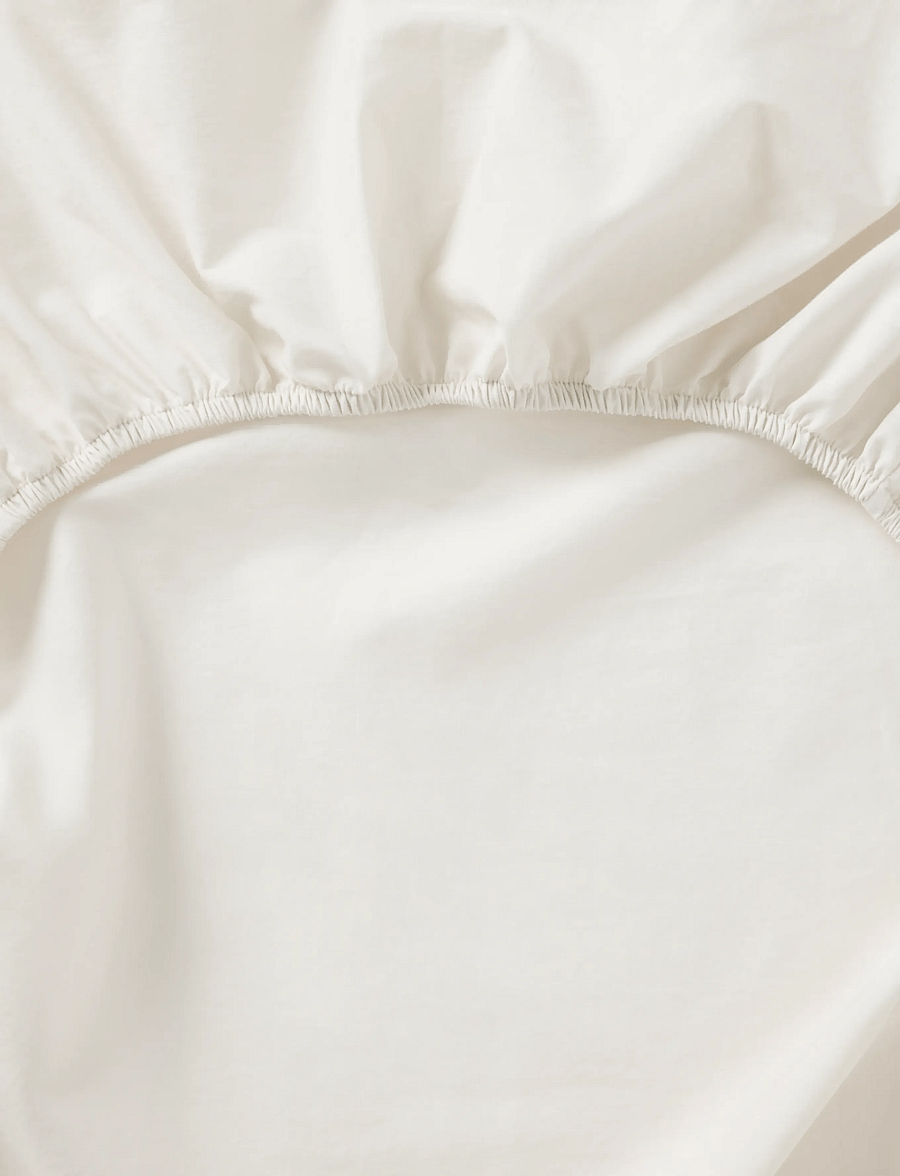 Garbo&Friends - Ladder Lace Fitted Sheet Single, 90x200x30 cm, Pearl - formsyet lagen - pearl - 2