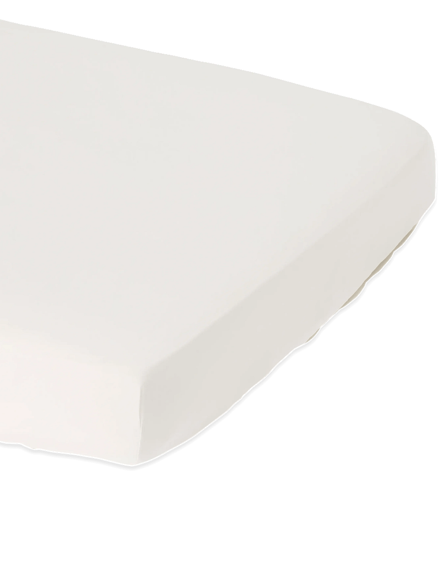 Garbo&Friends - Ladder Lace Fitted Sheet Single, 90x200x30 cm, Pearl - formsyet lagen - pearl - 3