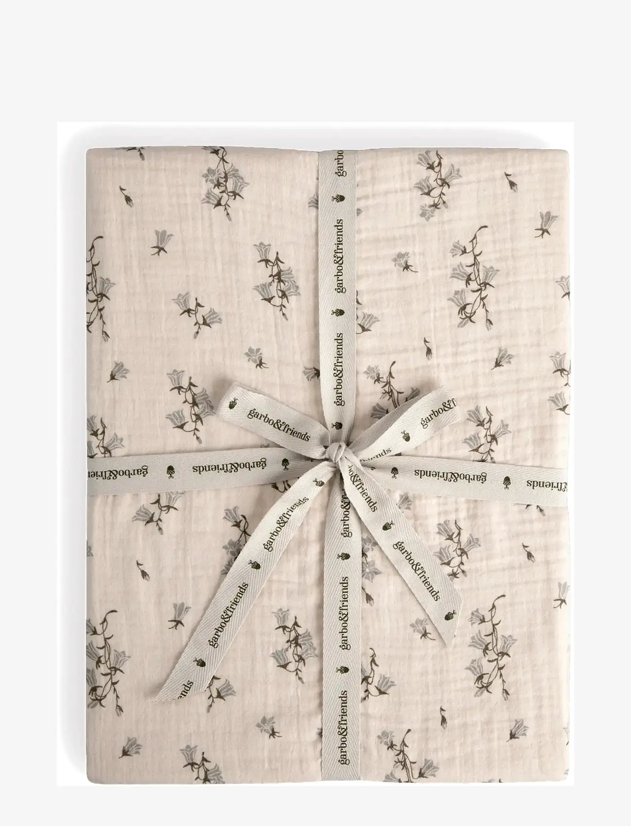 Garbo&Friends - Muslin Fitted Sheet Junior, 60x120x20 cm, Jardim - bettlaken - bluebell - 1