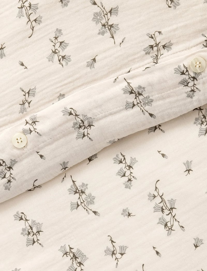 Garbo&Friends - Muslin Fitted Sheet Junior, 60x120x20 cm, Jardim - bettlaken - bluebell - 3