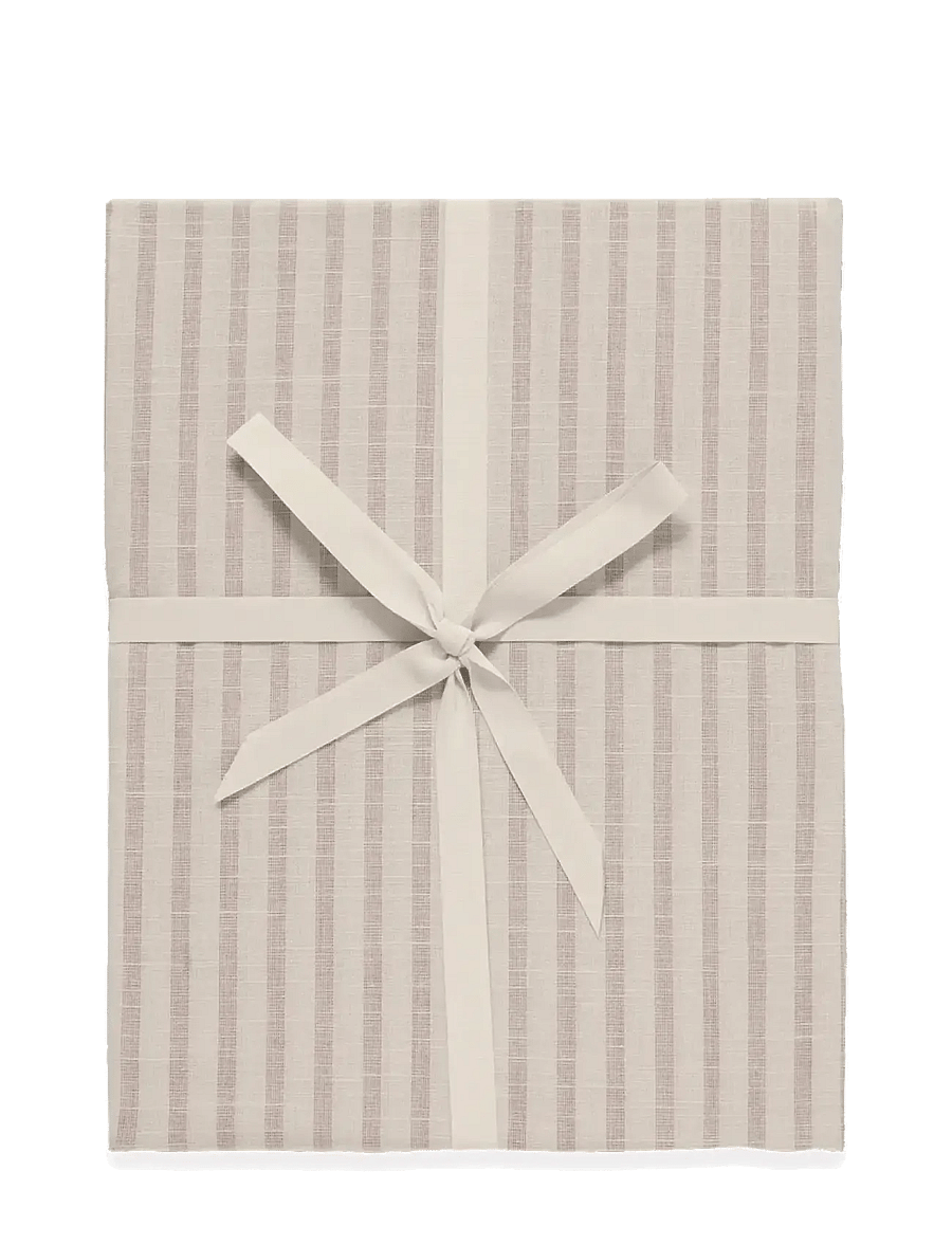 Garbo&Friends - Fitted Sheet Junior, 70x140x20 cm, Stripe Mauve - lakan - stripe mauve - 1