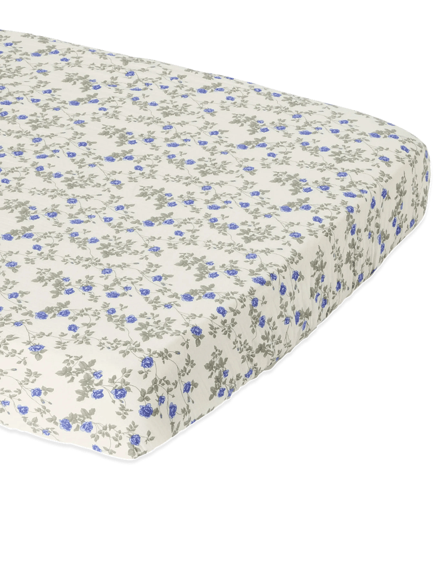 Garbo&Friends - Muslin Fitted Sheet Junior, 70x140x20 cm, Dainty - svefn - dainty - 4