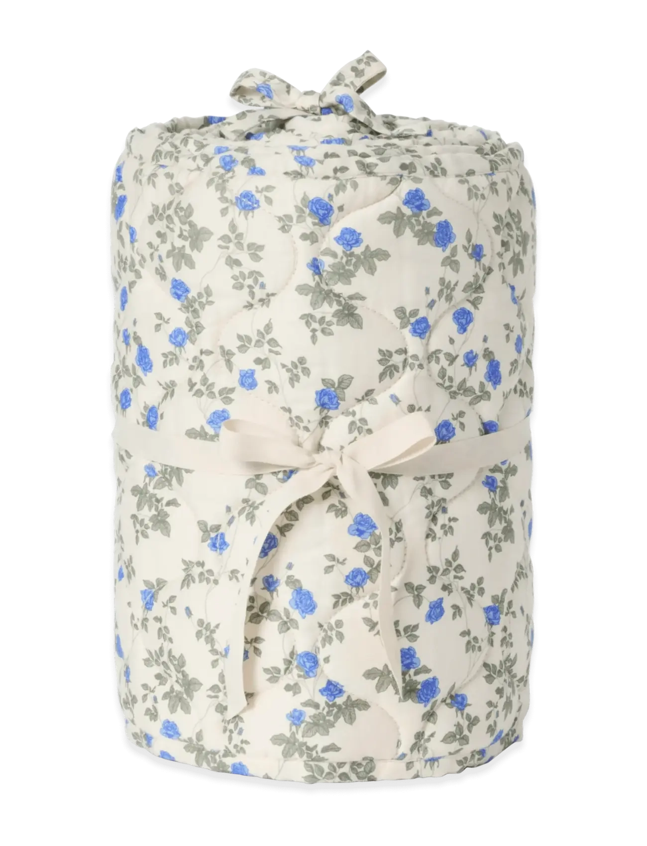 Garbo&Friends Satin Quilted Crib Bumper, 360x30x0,5 cm, Jardim - Voodipehmendused - DAINTY / cream