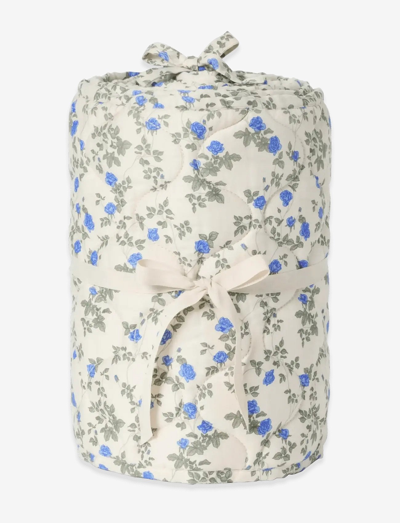 Garbo&Friends Satin Quilted Crib Bumper, 360X30X0,5 Cm, Dainty - Cream - 360X30X0.5CM