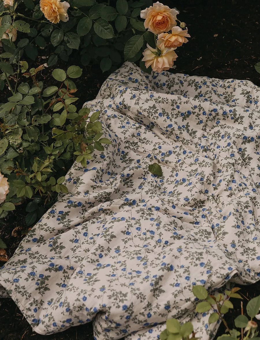 Garbo&Friends - Muslin Filled Blanket, 100x140 cm, Dainty - tæpper - dainty - 0