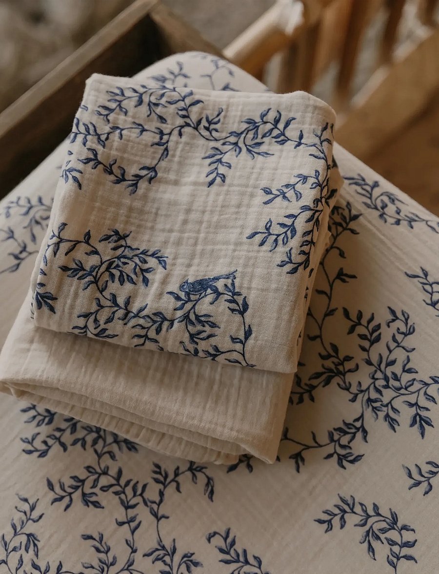 Garbo&Friends - Muslin Swaddle Blanket, 110x110 cm, Jardim - jardim - 0