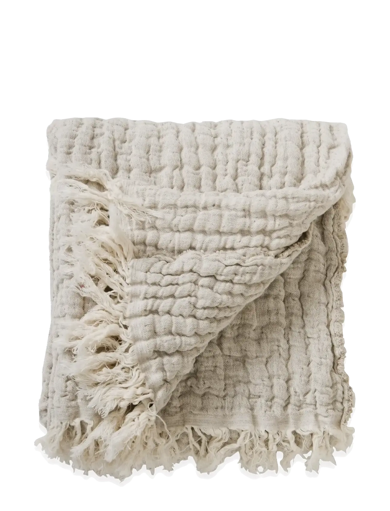 Garbo&Friends Mellow Blanket S, 110x110 cm, Lin - Garbo&Friends - LIN / cream