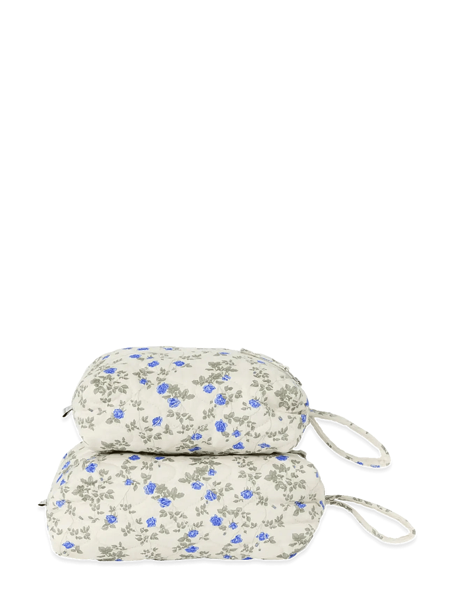 Garbo&Friends - Satin Quilted Toiletry Bag Small, 22x15x7 cm, Dainty - vanniaeg - dainty - 2