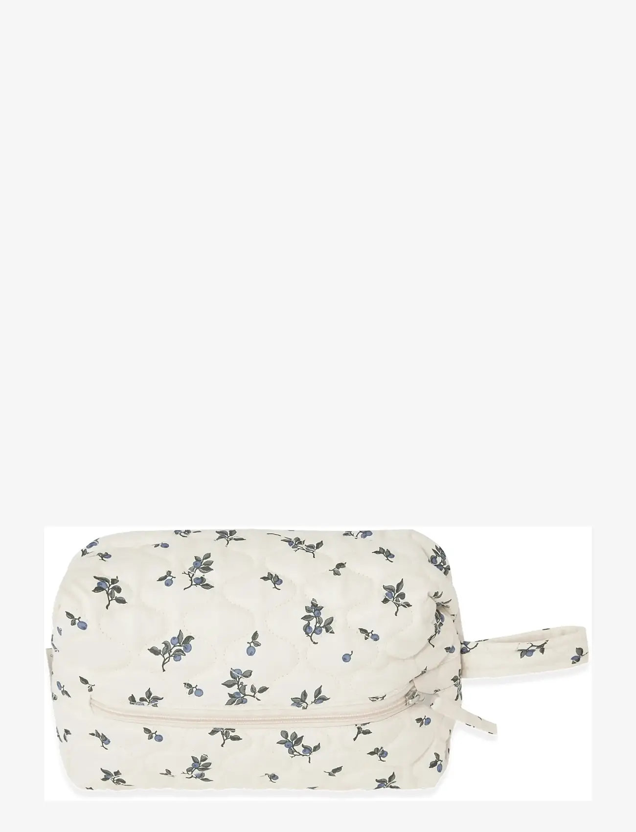 Garbo&Friends - Satin Quilted Toiletry Bag, 26x17x10 cm, Blueberry - kosmetiktasche - blueberry - 1