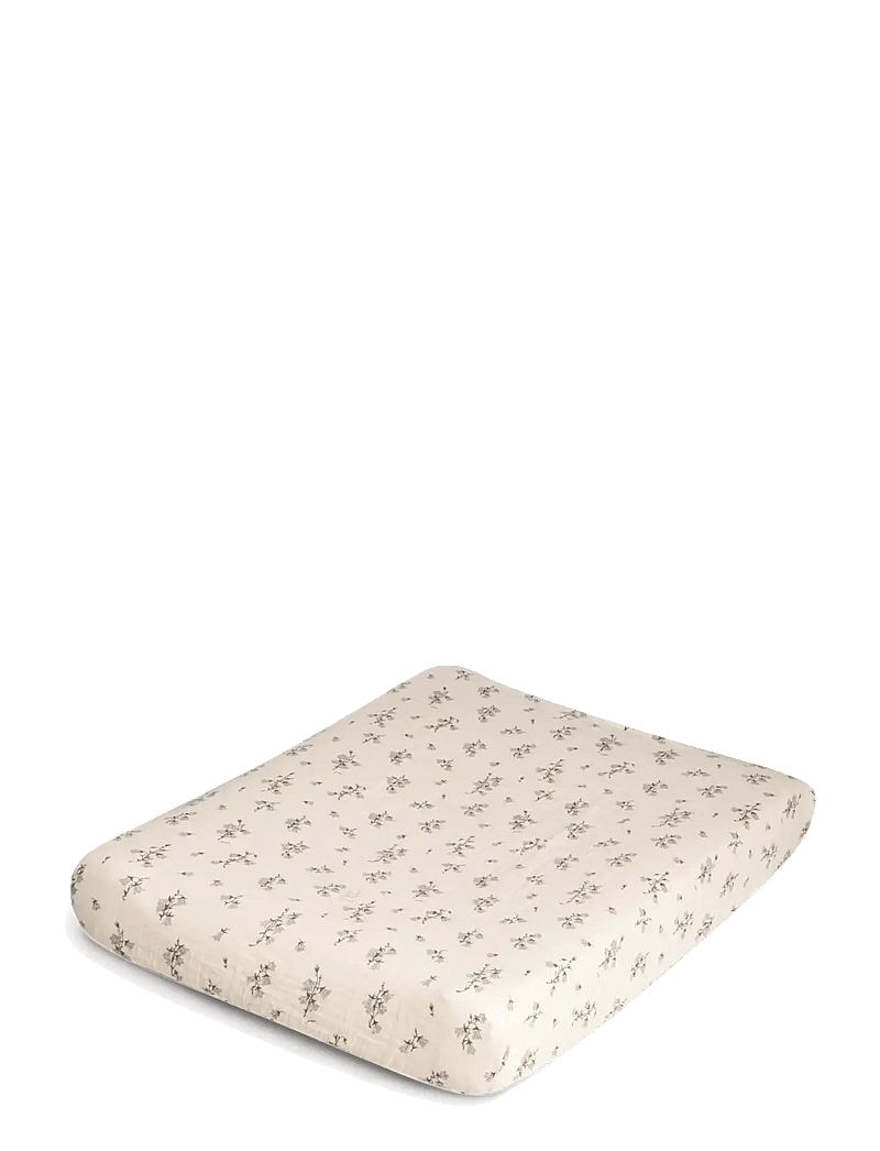 Garbo&Friends - Muslin Changing Mat Cover, 50x70x15 cm, Bluebell - puslehyndebetræk - bluebell - 0