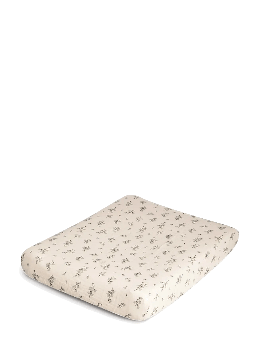 Garbo&Friends - Muslin Changing Mat Cover, 50x70x15 cm, Bluebell - puslehyndebetræk - bluebell - 0