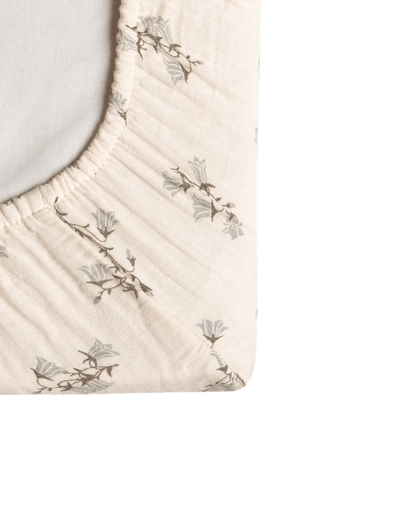 Garbo&Friends - Muslin Changing Mat Cover, 50x70x15 cm, Bluebell - puslehyndebetræk - bluebell - 1