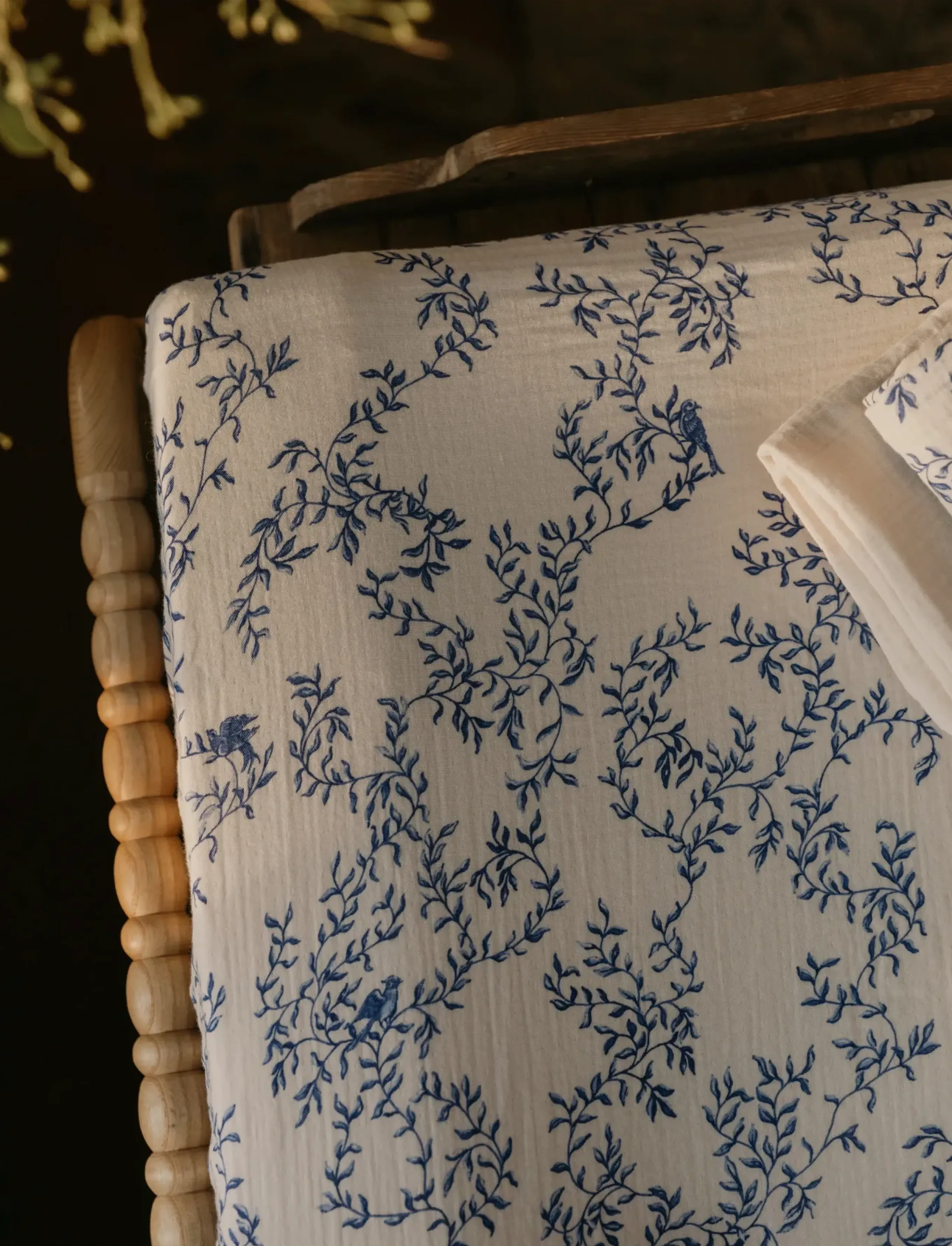 Garbo&Friends - Muslin Changing Mat Cover, 50x70x15 cm, Bluebell - Áklæði fyrir skiptidýnur - jardim - 2