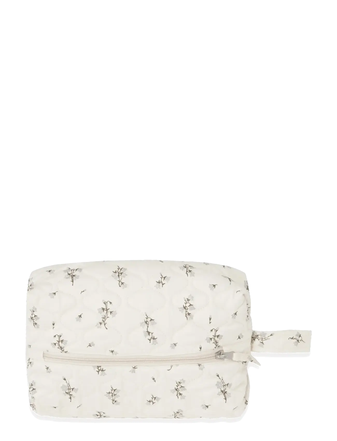 Garbo&Friends Satin Quilted Toiletry Bag, 26x17x10 cm, Bluebell - Kotid - BLUEBELL / cream