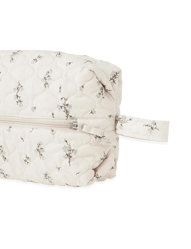 Garbo&Friends - Satin Quilted Toiletry Bag, 26x17x10 cm, Bluebell - necessär - bluebell - 2