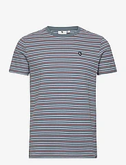 Garcia - men`s T-shirt ss - kortermede t-skjorter - stone blue - 0
