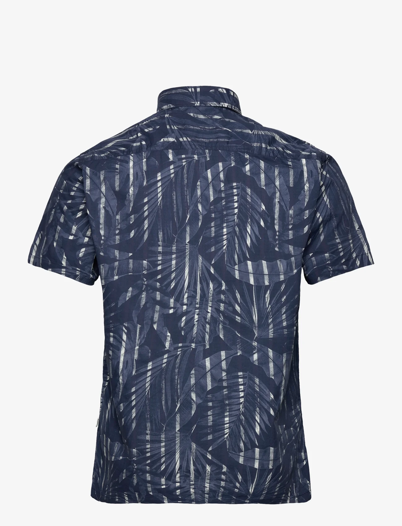 Garcia - men`s shirt ss - overhemden met korte mouw - marine - 1