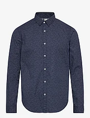Garcia - men`s shirt ls - koszule casual - blue - 0