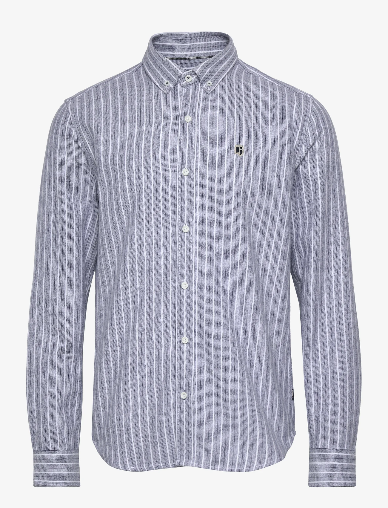 Garcia - men`s shirt ls - casual skjorter - blue - 0