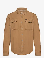 Garcia - men`s overshirt - casual skjorter - brown - 0