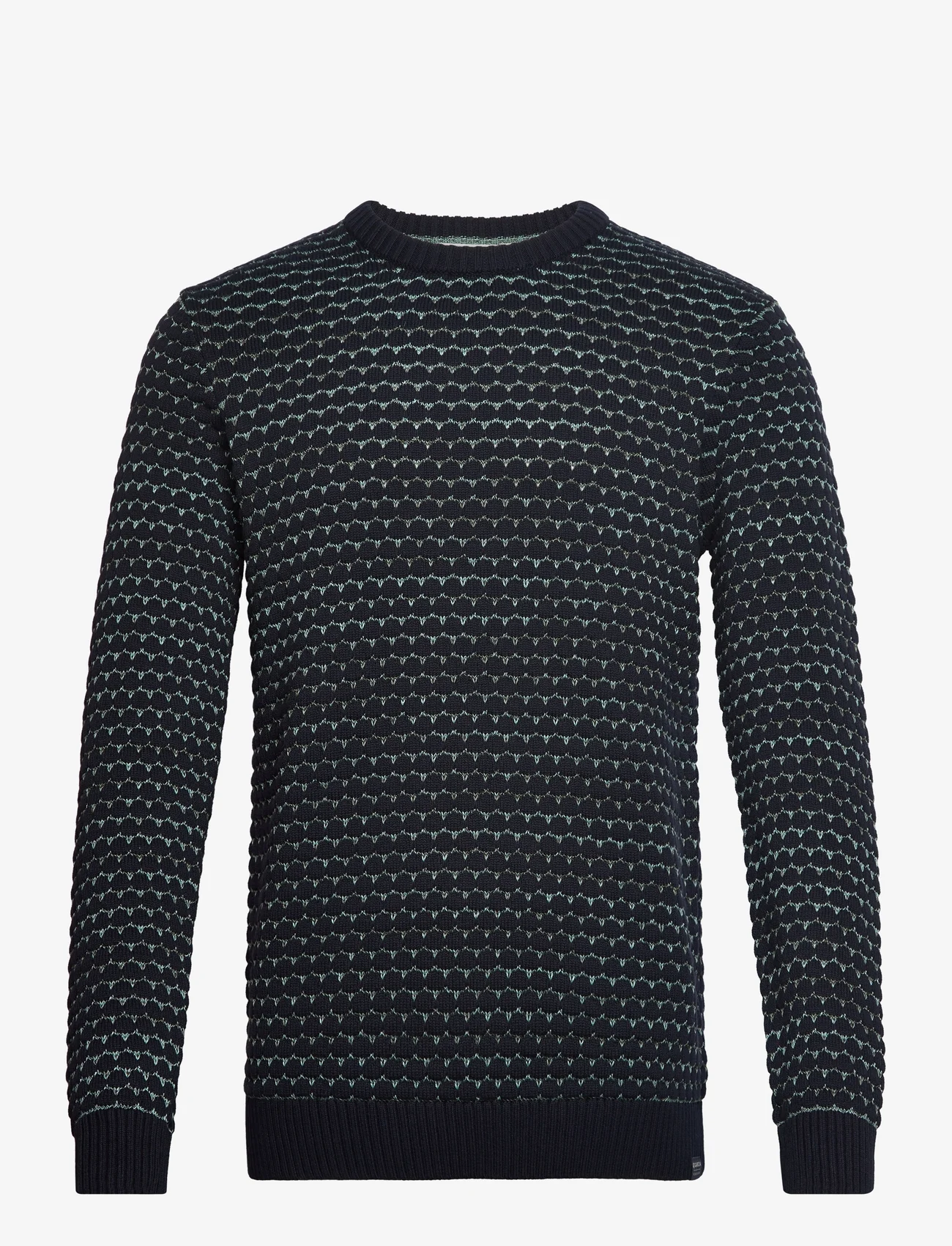 Garcia - men`s pullover - megztinis su apvalios formos apykakle - blue - 0