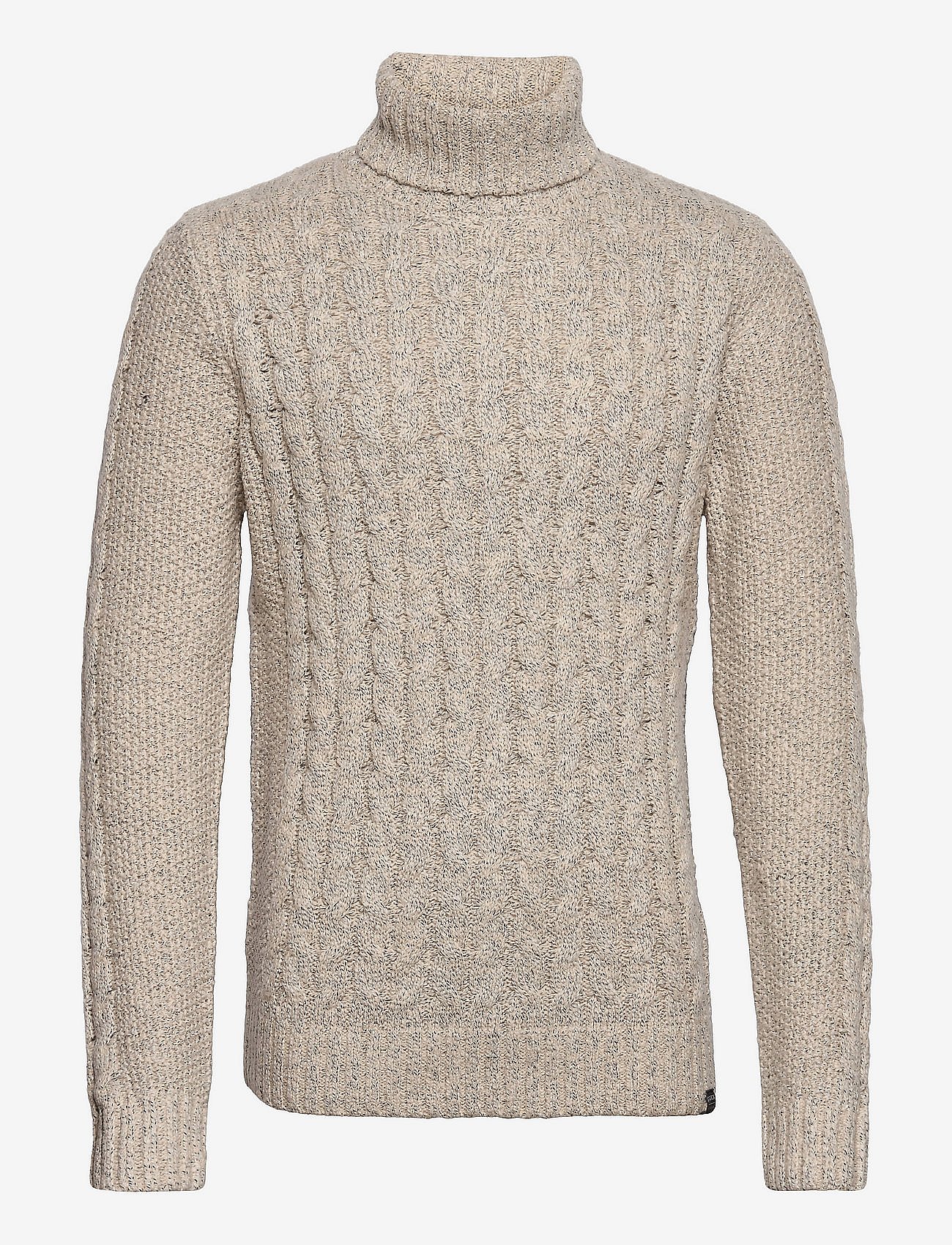 J11244 mens pullover - SANDCASTLE MELEE