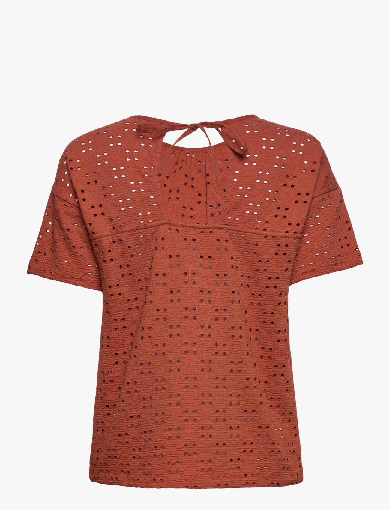 Garcia - ladies T-shirt ss - blouses korte mouwen - arabian spice - 1