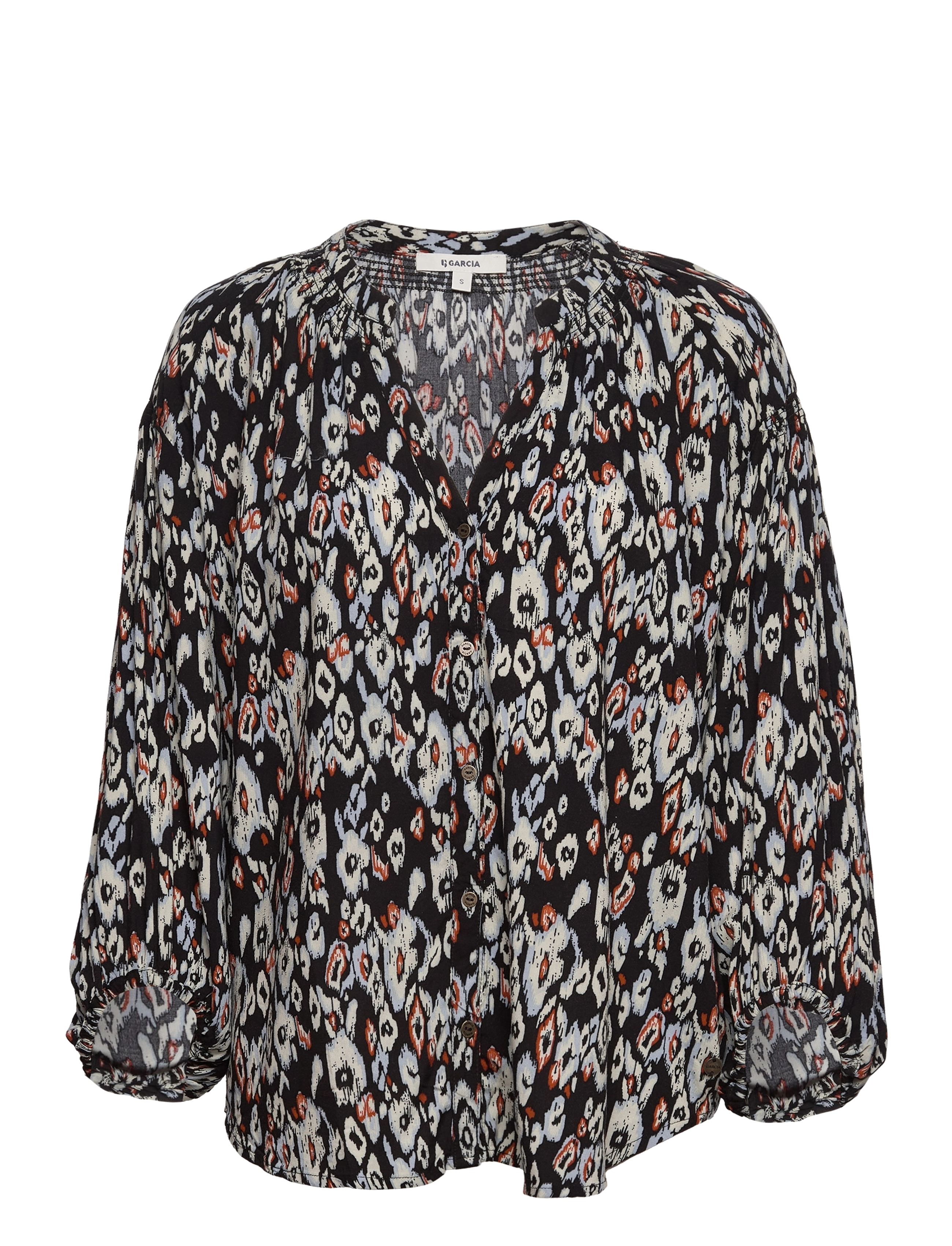 GARCIA Ladies Shirt Ls Patterned - XS - Damen