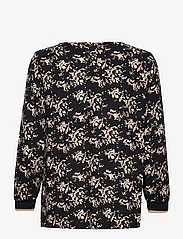 Garcia - ladies shirt ls - langärmlige tops - black - 1