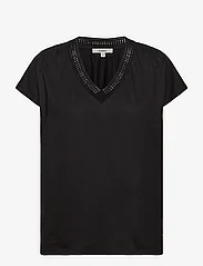 Garcia - ladies T-shirt ss - die niedrigsten preise - black - 0