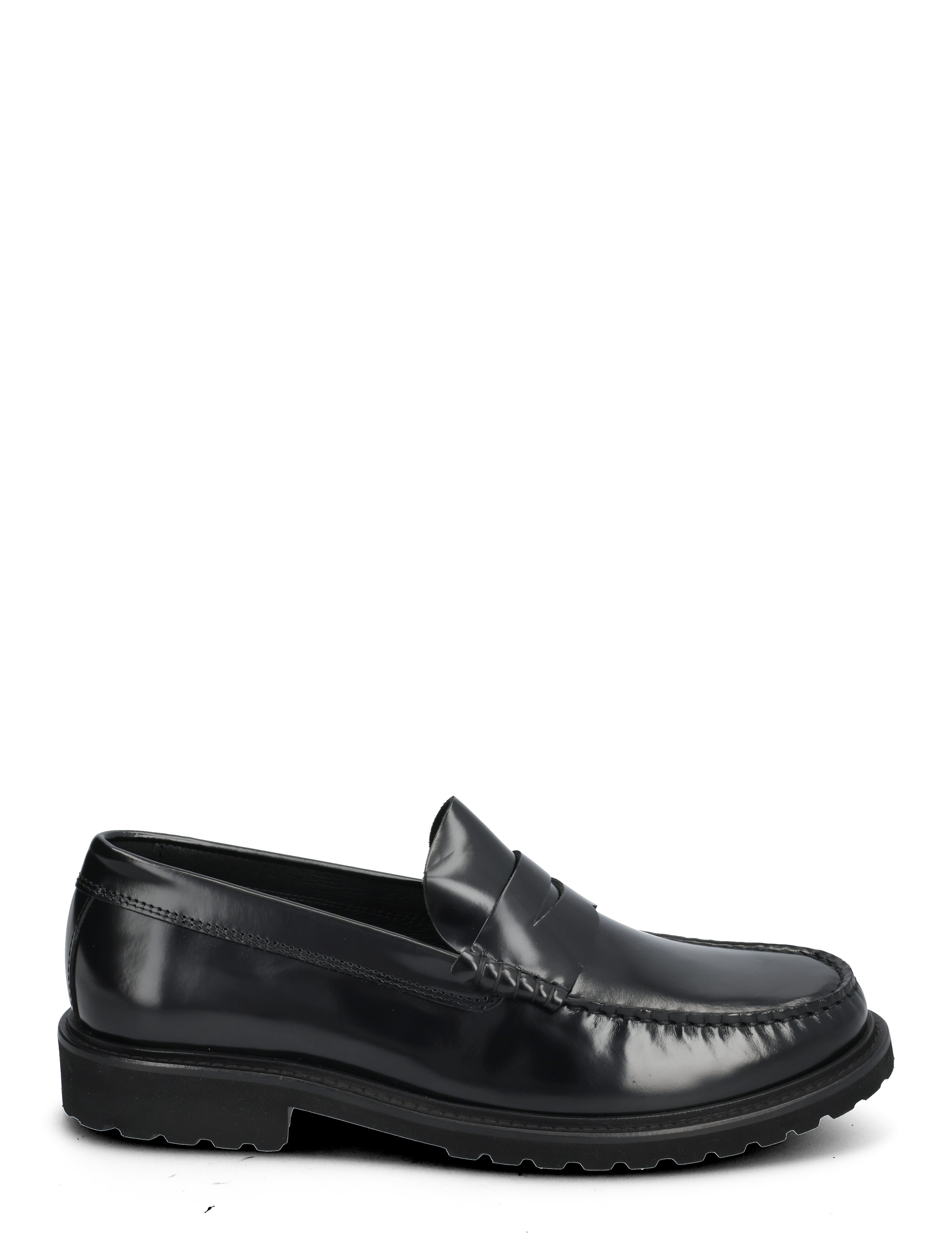 Garment Project - Penny Loafer - Black Polido Leather - black - 1