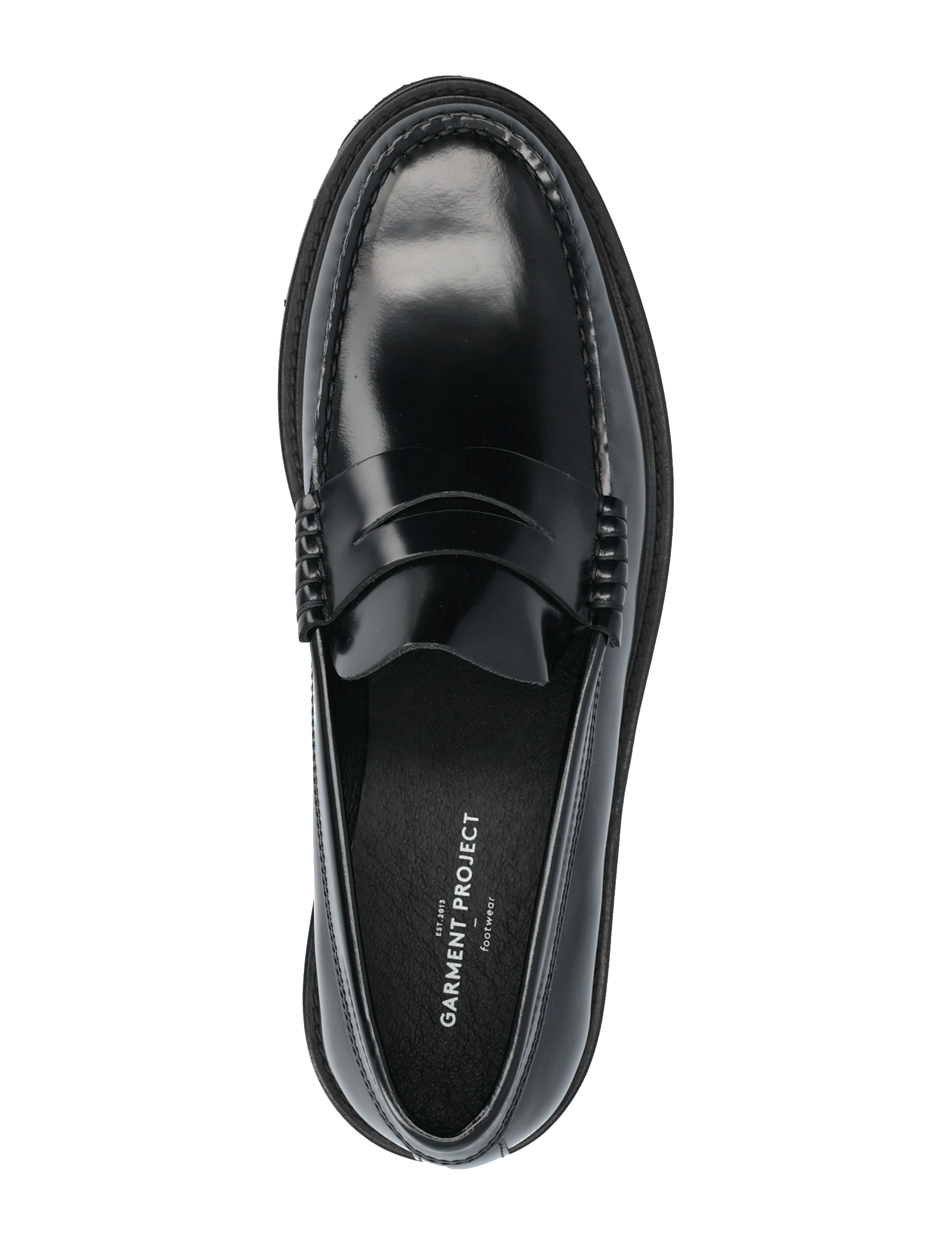 Garment Project - Penny Loafer - Black Polido Leather - black - 3