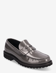 Penny Loafer - Grey Polido Leather - GREY