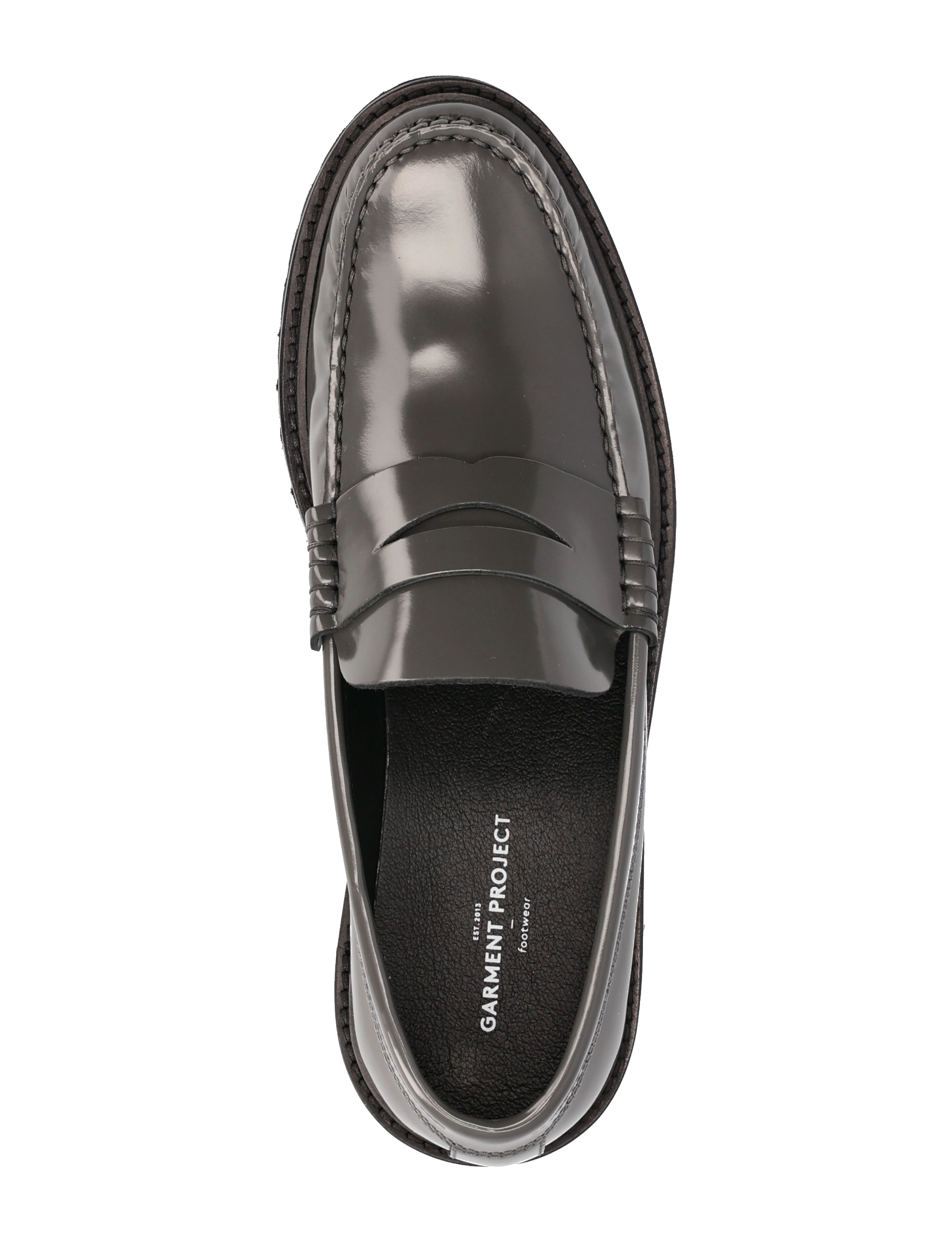 Garment Project - Penny Loafer - Grey Polido Leather - grey - 3