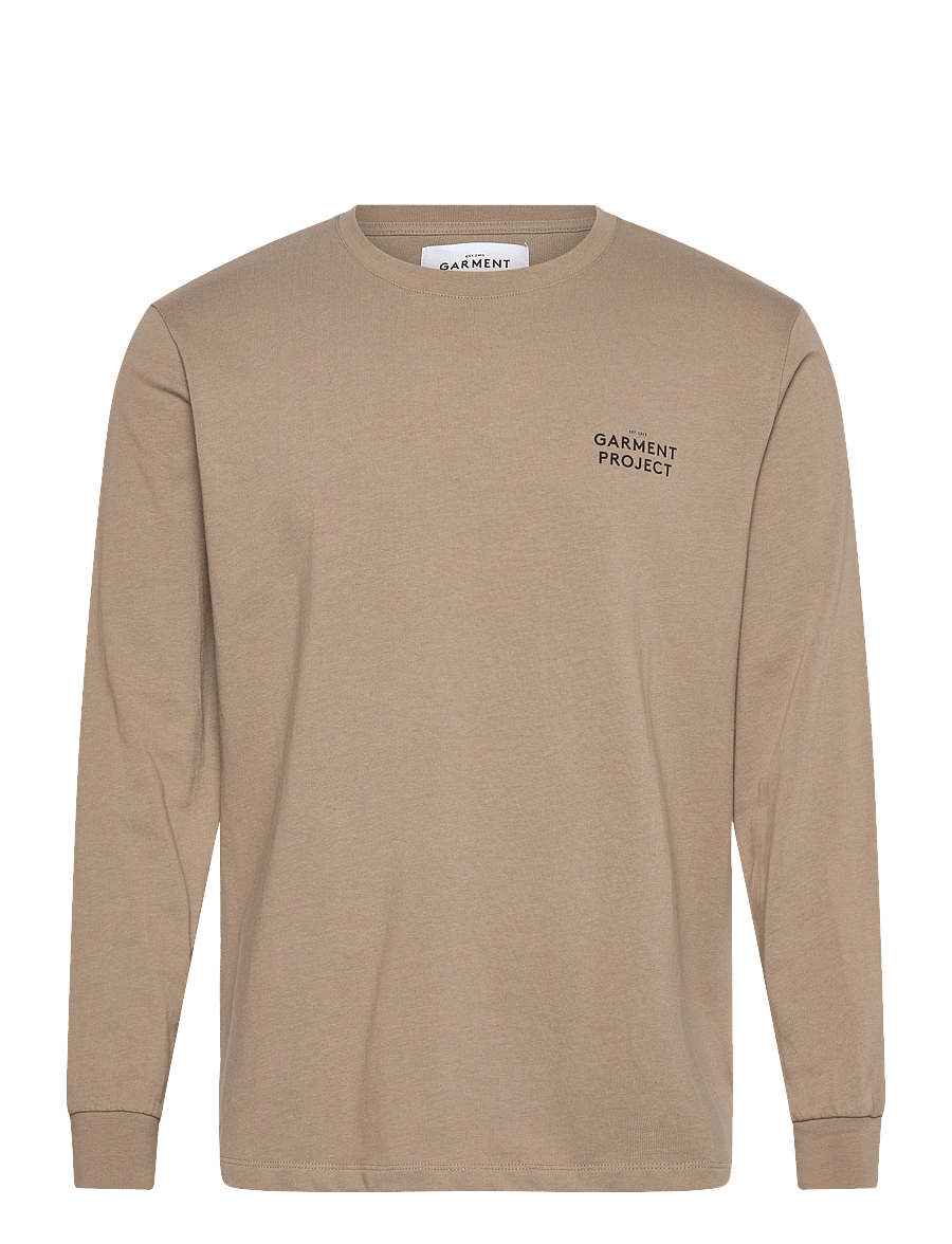 Garment Project - Curved Long Tee / Taupe - taupe - 1