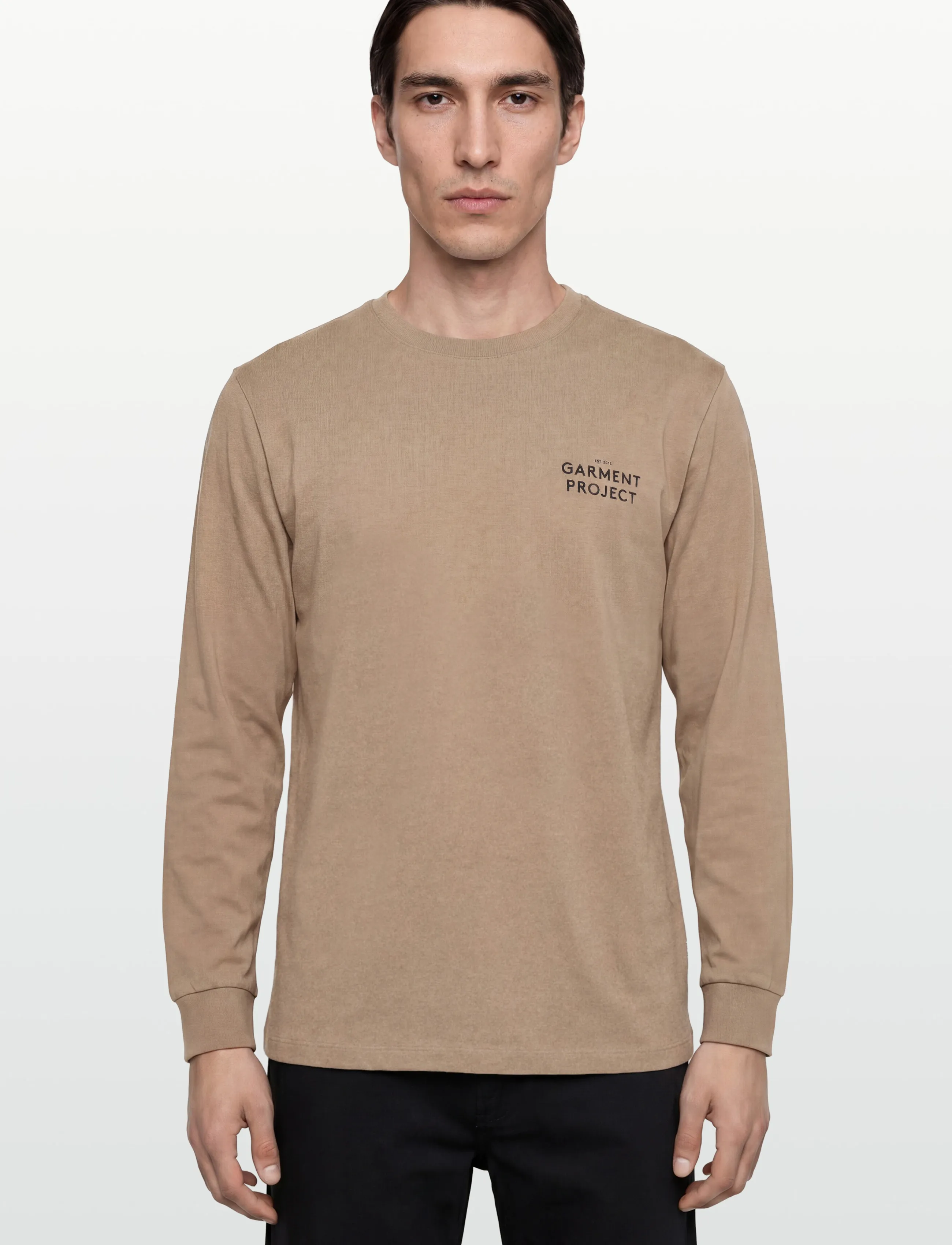 Garment Project - Curved Long Tee / Taupe - taupe - 3