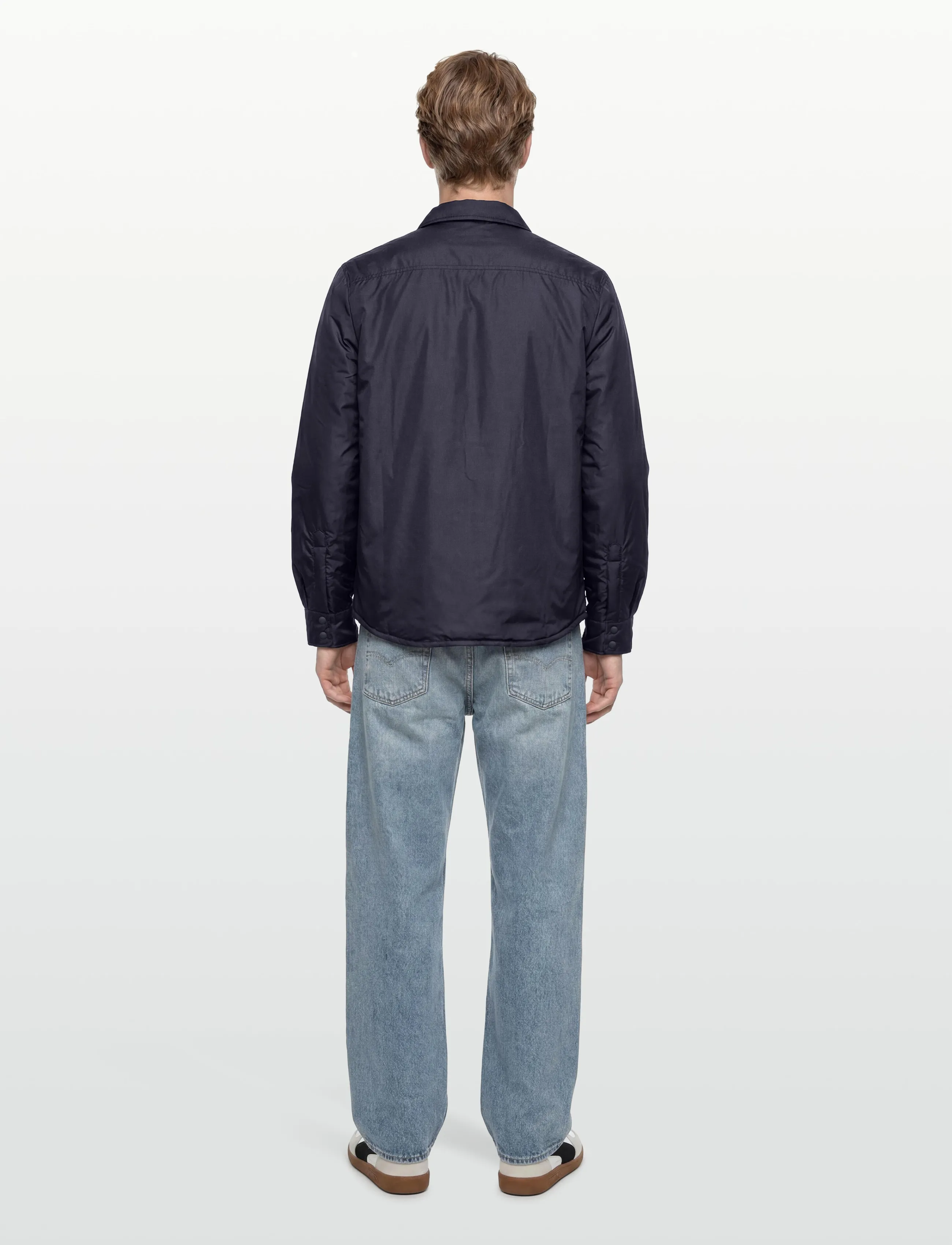 Garment Project - Padded Nylon Shirt - Navy - navy - 4