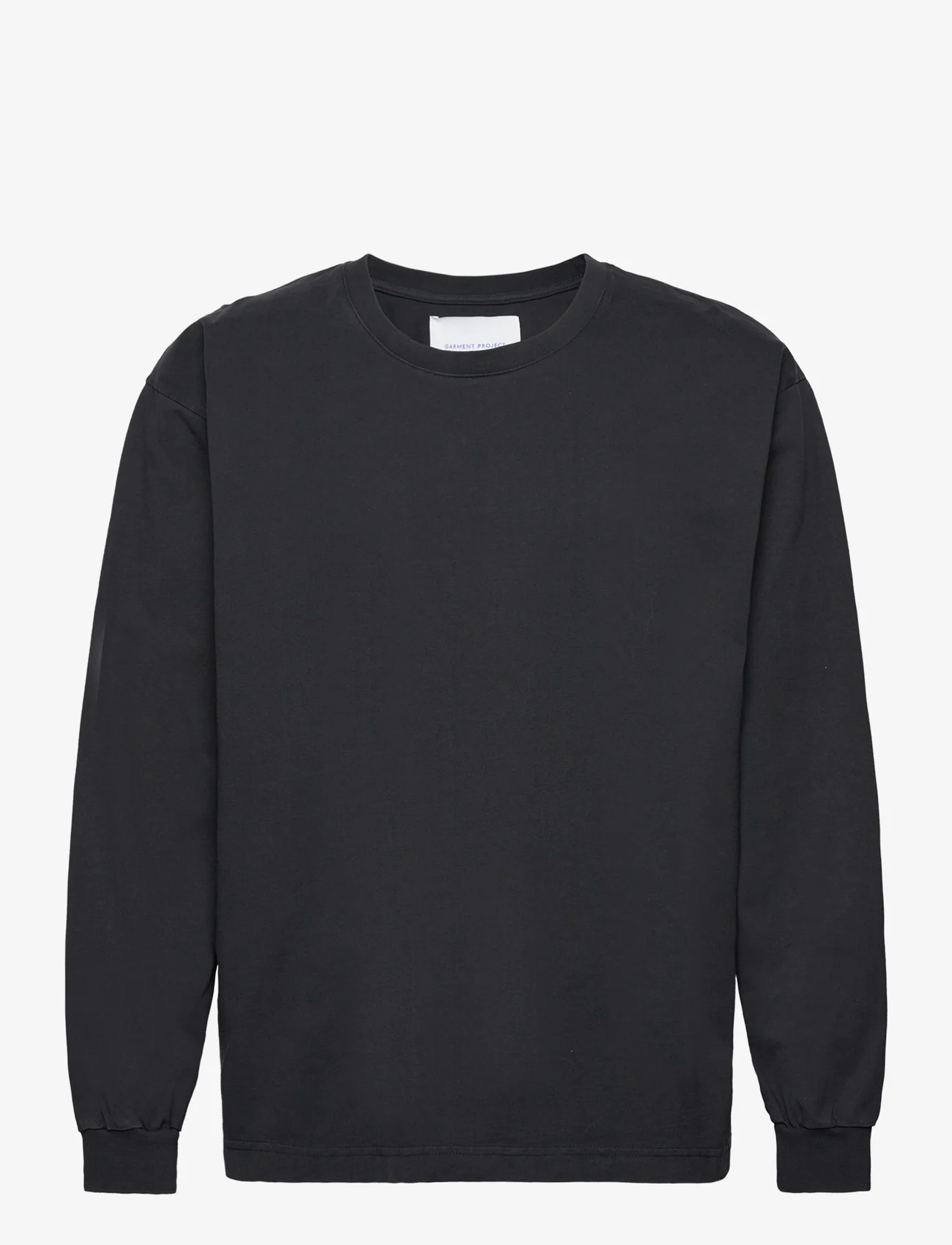 Garment Project - Heavy L/S Tee - Black - langermede t-skjorter - black - 0