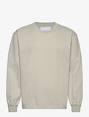 Garment Project - Heavy L/S Tee - Silver Birch - langermede t-skjorter - silver - 0