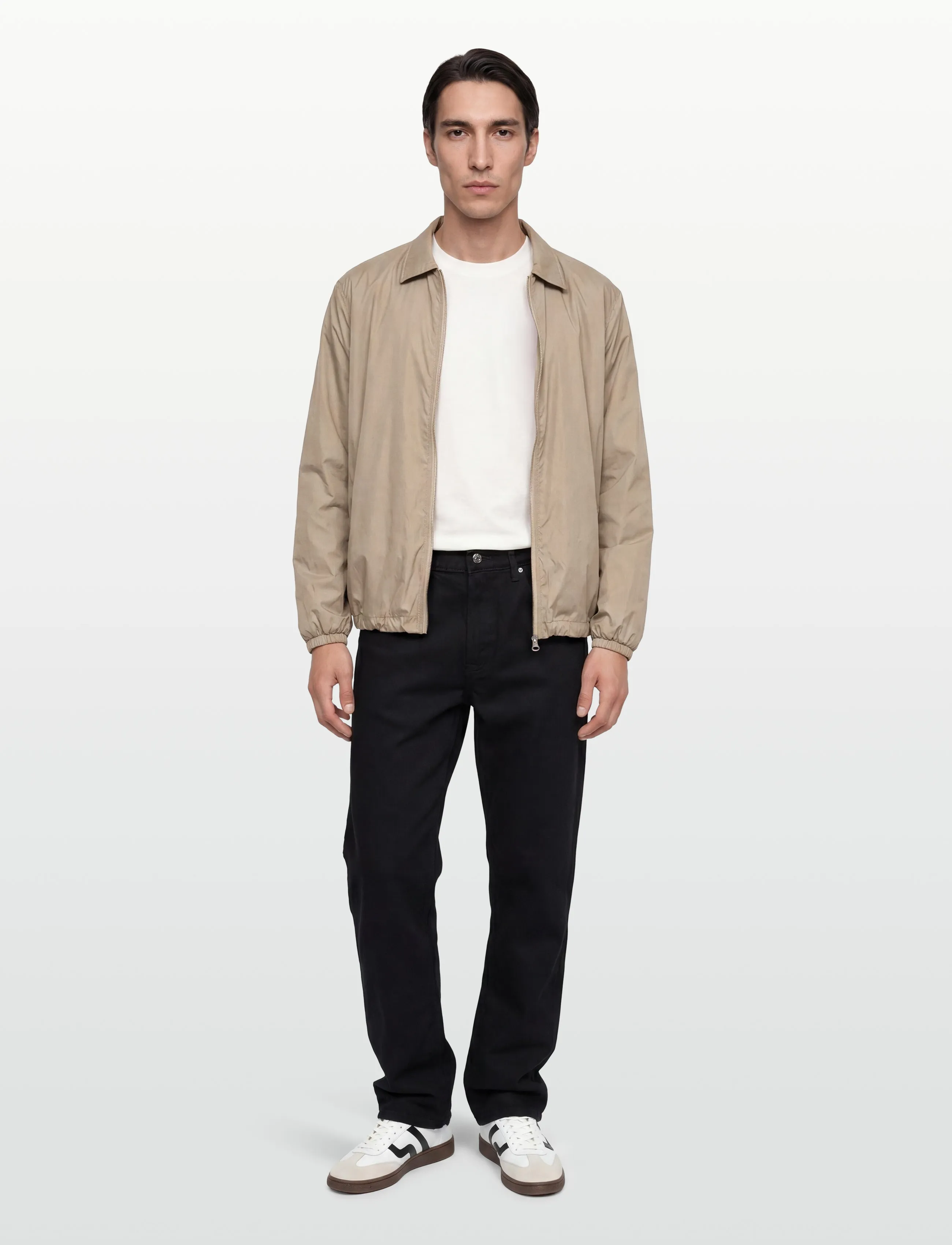 Garment Project Sander Jacket Zipper Earth, Letvægtsjakke, Beige, Str: M