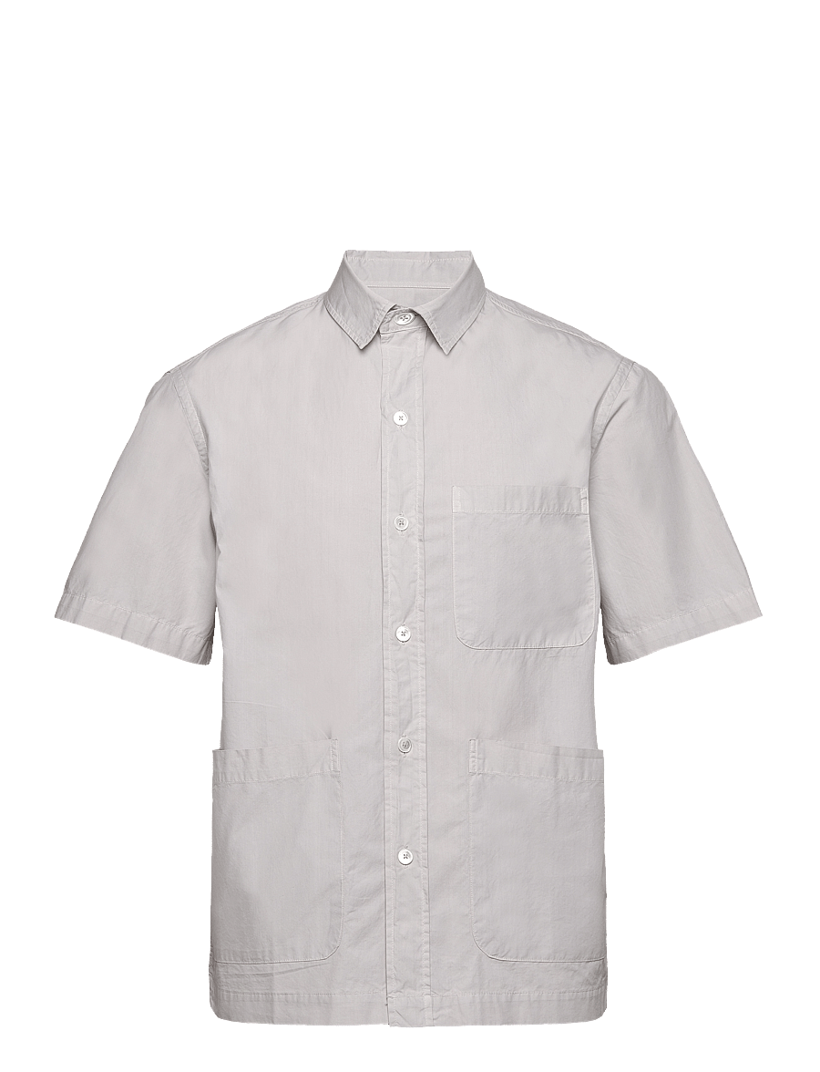 Garment Project - Short Sleeved Shirt - Bone White - stutterma skyrtur - bone white - 0