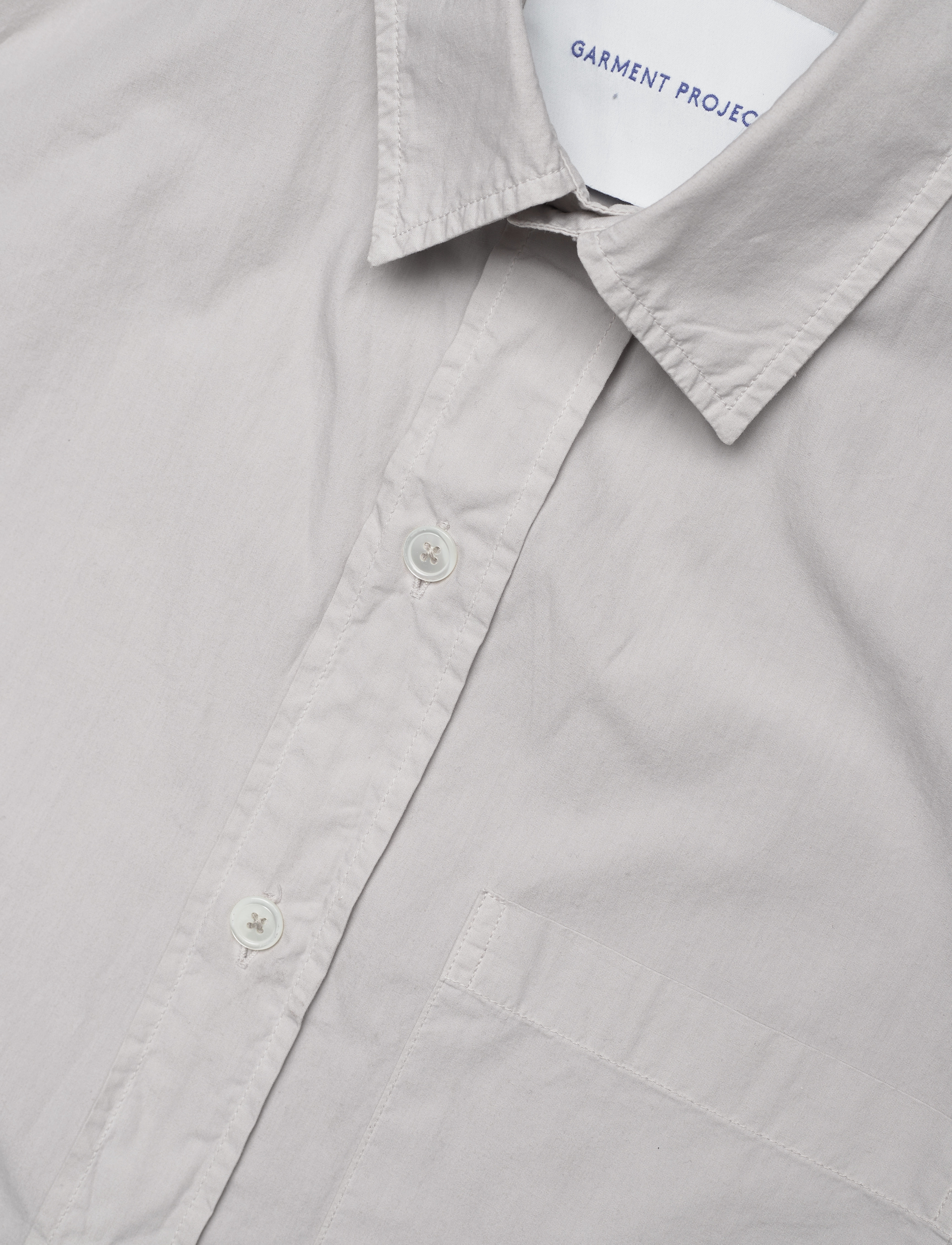Garment Project - Short Sleeved Shirt - Bone White - stutterma skyrtur - bone white - 3