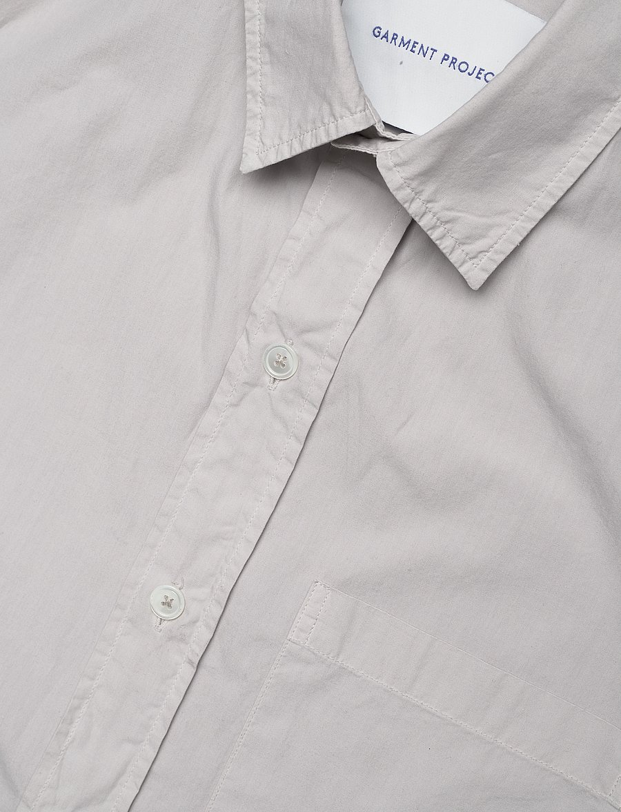 Garment Project - Short Sleeved Shirt - Bone White - stutterma skyrtur - bone white - 3